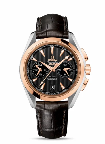 Omega Seamaster Aqua Terra 150M Co-Axial 43 GMT Chronograph Stainless Steel / Red Gold / Grey 231.23.43.52.06.001 (23123435206001)